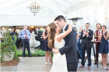 couple's first dance at Twigs wedding