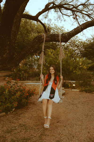 Botanical senior session in Abilene, TX