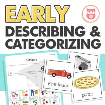 Early describing and categorizing for speech therapy