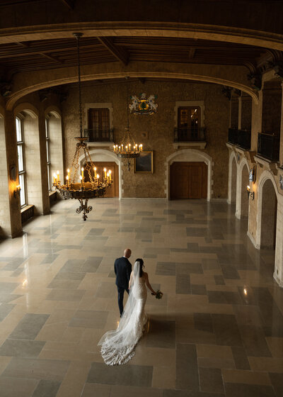 romantic fairytale calgary wedding at elora mill in ontario by wedding photographer danielle boulger photography