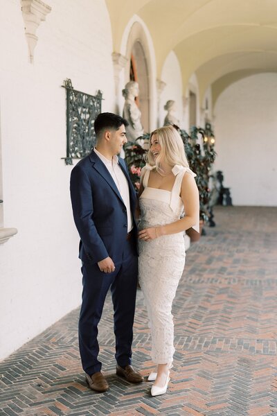 Couple at Villa Terrace