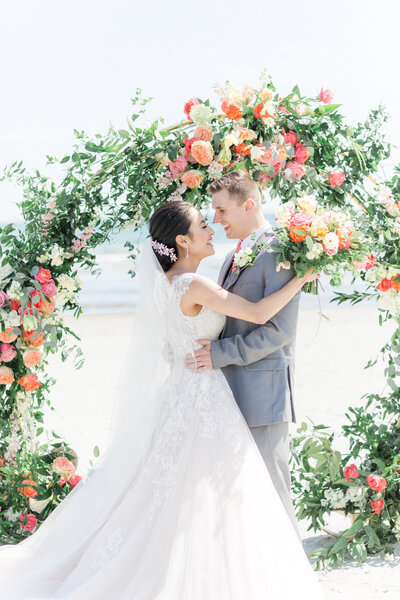 Newport Beach House Rhode Island - colorful luxury beach wedding (106)