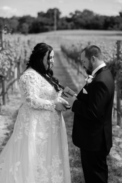 private vows at Baltimore winery wedding