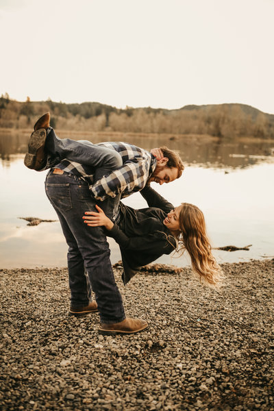 playful couple