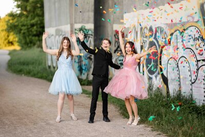 whimsical floral piano under tall pine dreams with couple playing together.