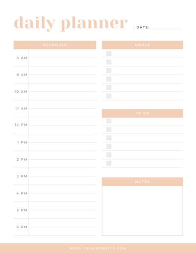 Daily Planner 3 - Ultimate Canva Planner Toolkit - Jessica Compton Creative Design
