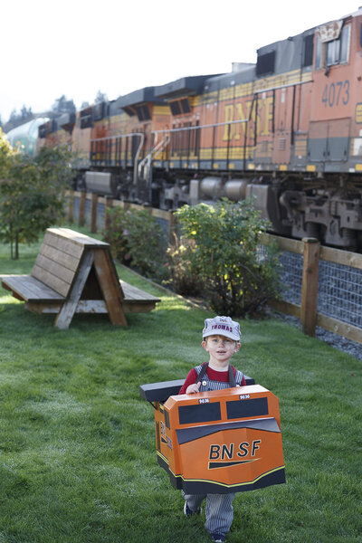 BNSF Train Halloween Engineer Locomotive Conductor