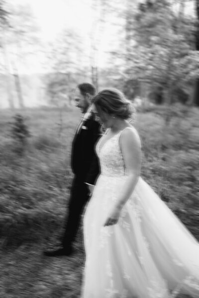 Portrait of bride and groom at Old Luxters Barn, Oxfordshire