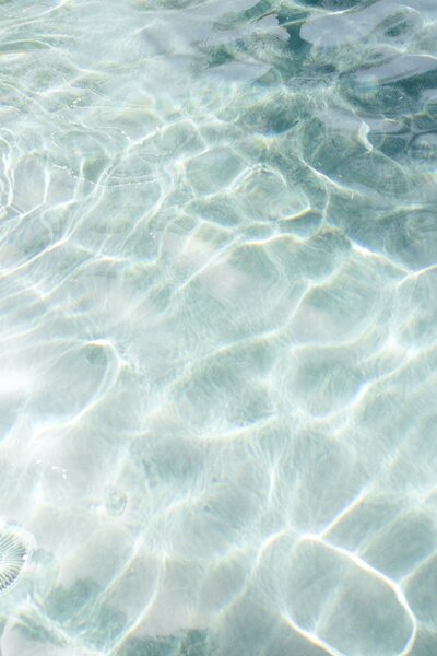 shimmering water