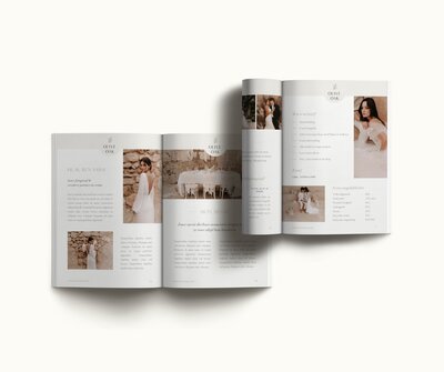 Canva brochure template Olive Oak