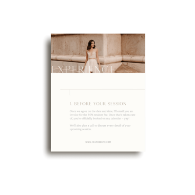 Elegant Instagram post template for photographer