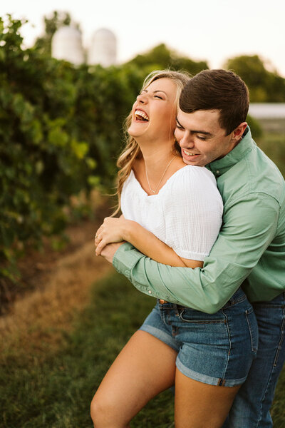 Vineyard Engagement Session at Crown Winery in Humbolt, Tn