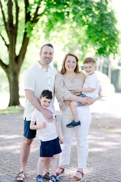 family picture in the park