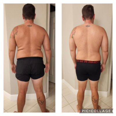 Before and after of Jacob