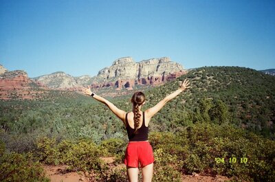 outdoor photo of photographer adventuring and hiking