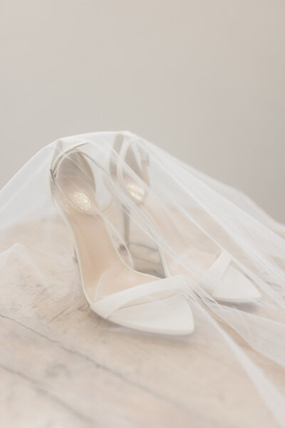 A bride's shoe