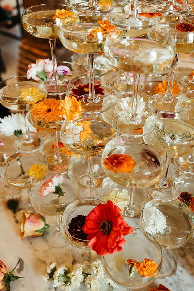 Get framed photography wedding photograpy europe champagne tower