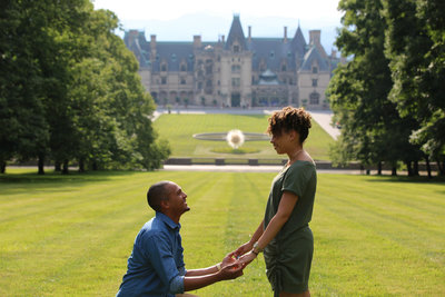 Biltmore Proposal Photographer Light Shifter Studios photographs a proposal at the Biltmore Estate. 