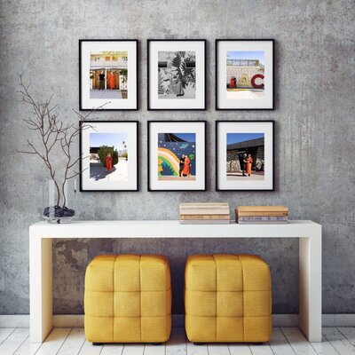 Mock up of 6 frames on wall by Palm Springs Photographer