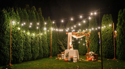Outdoor Wedding with Strand Bistro Lighting