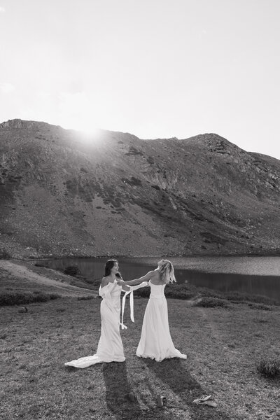 first look with bride and groom at Virginia wedding 