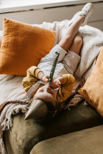 Kids’ birthday celebration in private event room at Petit Play Café