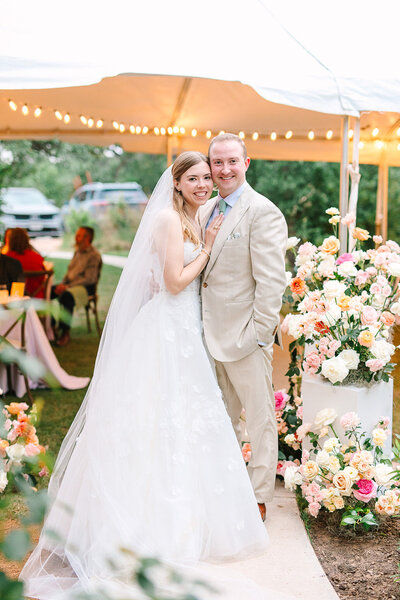 Colorful wedding flatlay