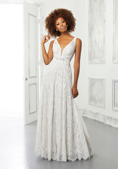 A year or so of all-season loungewear has left you primed for a shimmery, chic, and exceptionally sparkly tulle ball gown wedding dress in satin and tulle