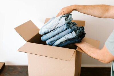 Unpacking Pants From Box Recovery House Albuquerque