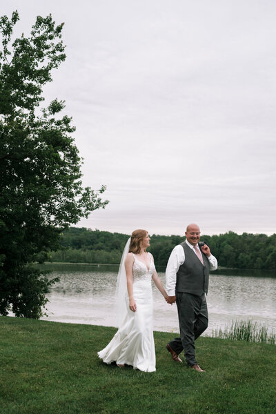 A romantic lakeside wedding at North Shore House, featuring classic New Jersey views and heartfelt moments.