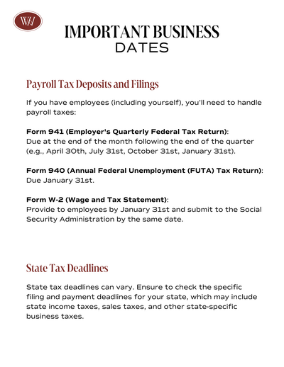 Business Reminder Dates (2)