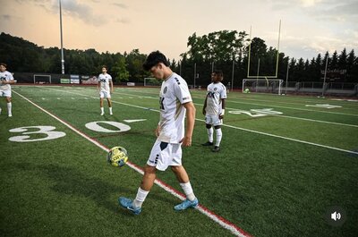 track field close up