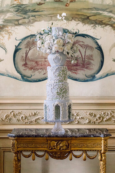 blush pink and red  floral destination wedding cake  Zambia
