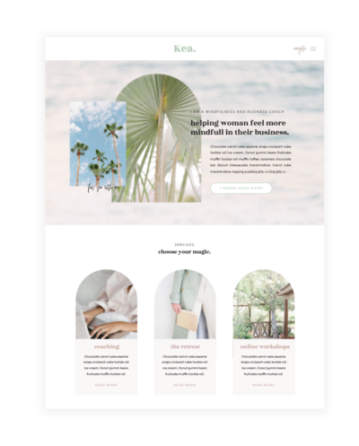 Kea Showit theme