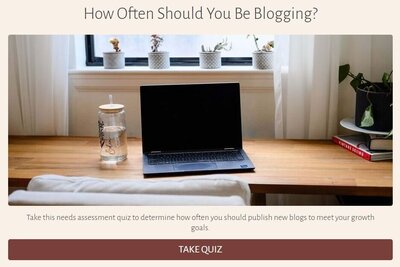 quiz to discover how often to blog