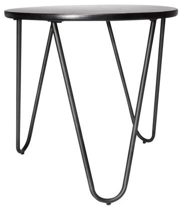 Black round side table x 2