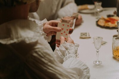 playing card game with friends