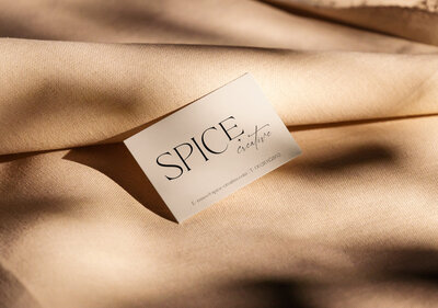 Visitekaartje en logo ontwerp voor SPICE creative