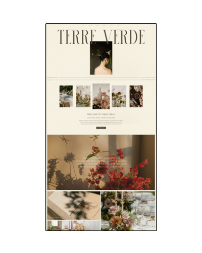 Homepage for Website