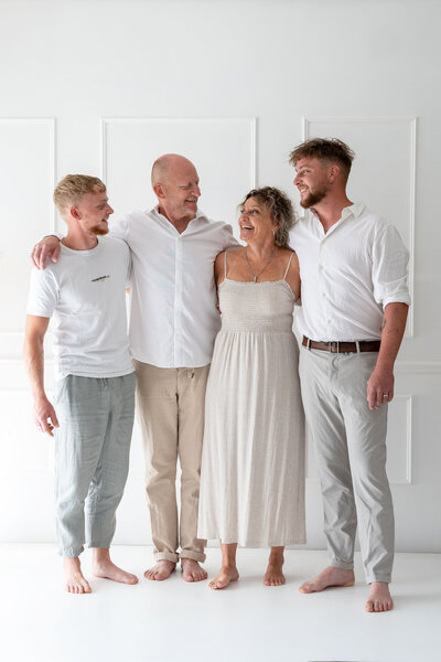 Séance photo en famille avec mes grands enfants