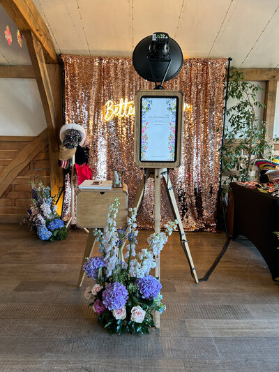 THE ICON photo booth  setup for corporate events and festivals, ideal for email and data capture, instant sharing , AI features , brand-able booth and so much more! 