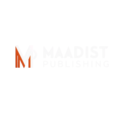 Primary logo for Maadist Publishing, letters MP with Maadist Publishing beside