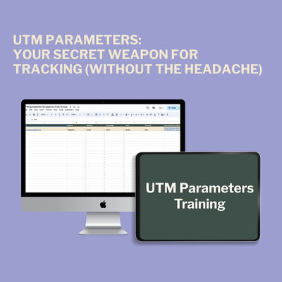 Mockup for UTM training & Tracking Spreadsheet