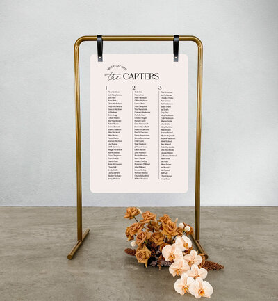 Rounded corner wedding seating plan