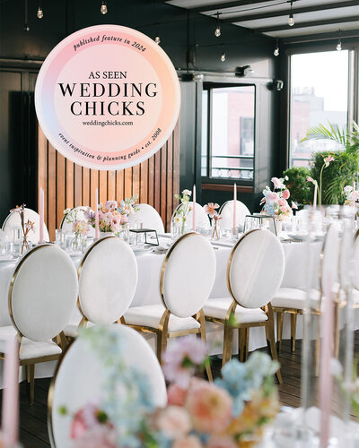 Elegant and chic wedding in pastel theme featured on Wedding Chicks