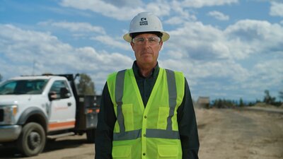 construction man standing