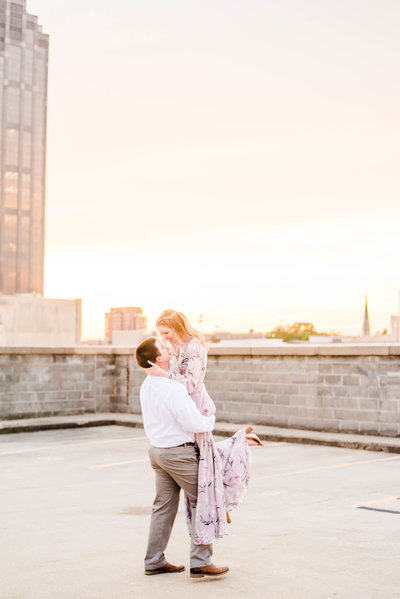 Luciana and Collin Engagement Session Downtown Raleigh-83