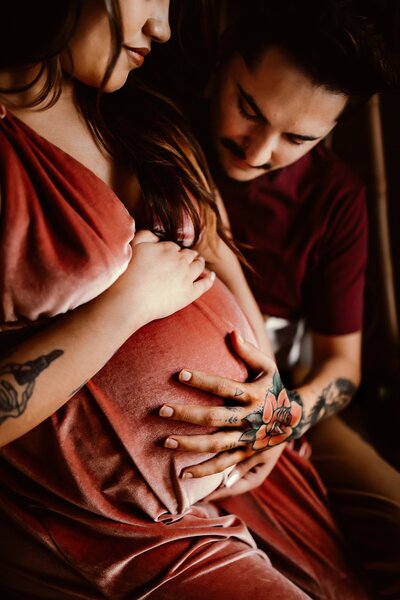 franklin mountains maternity session
