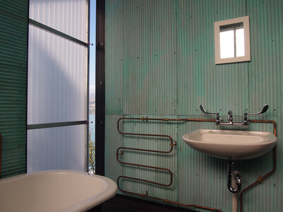 unique bathroom of new build