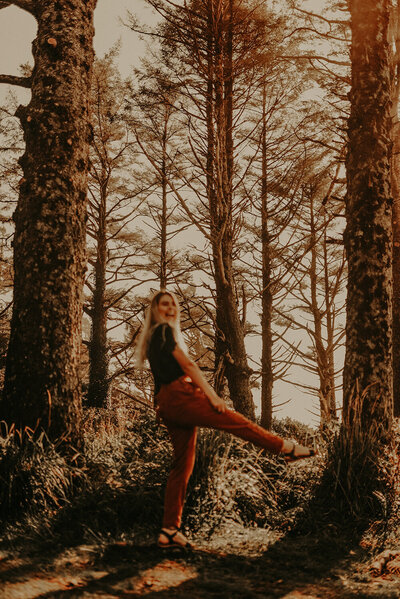 Ciara Corin in a forest